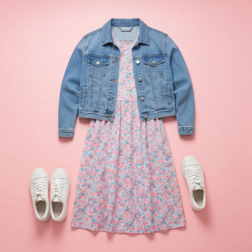 春日碎花 清新约会look